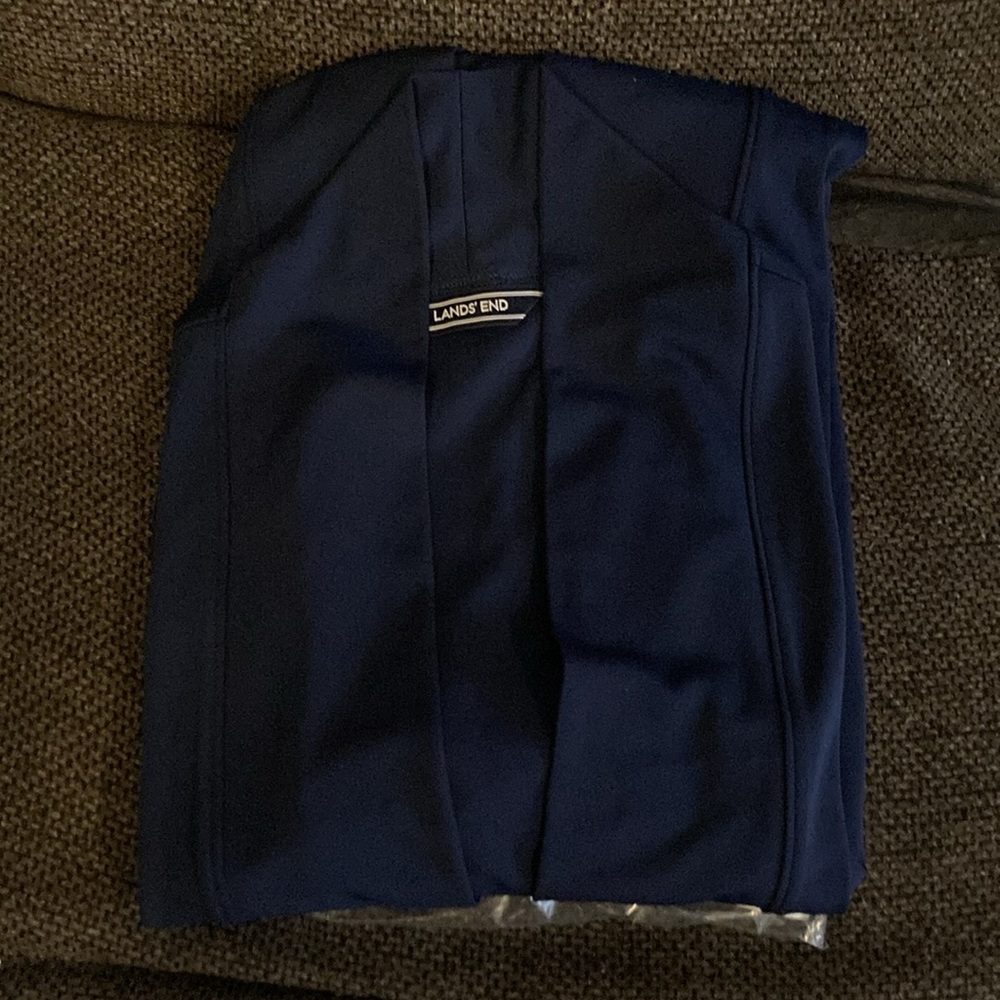 Lands’ End “Deep Sea” Matte Jersey cardigan. - Picture 5 of 8